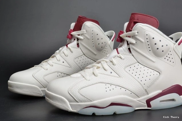 Kick Theory Maroon Jordan 6 Retro Air 384664-116 white 0806